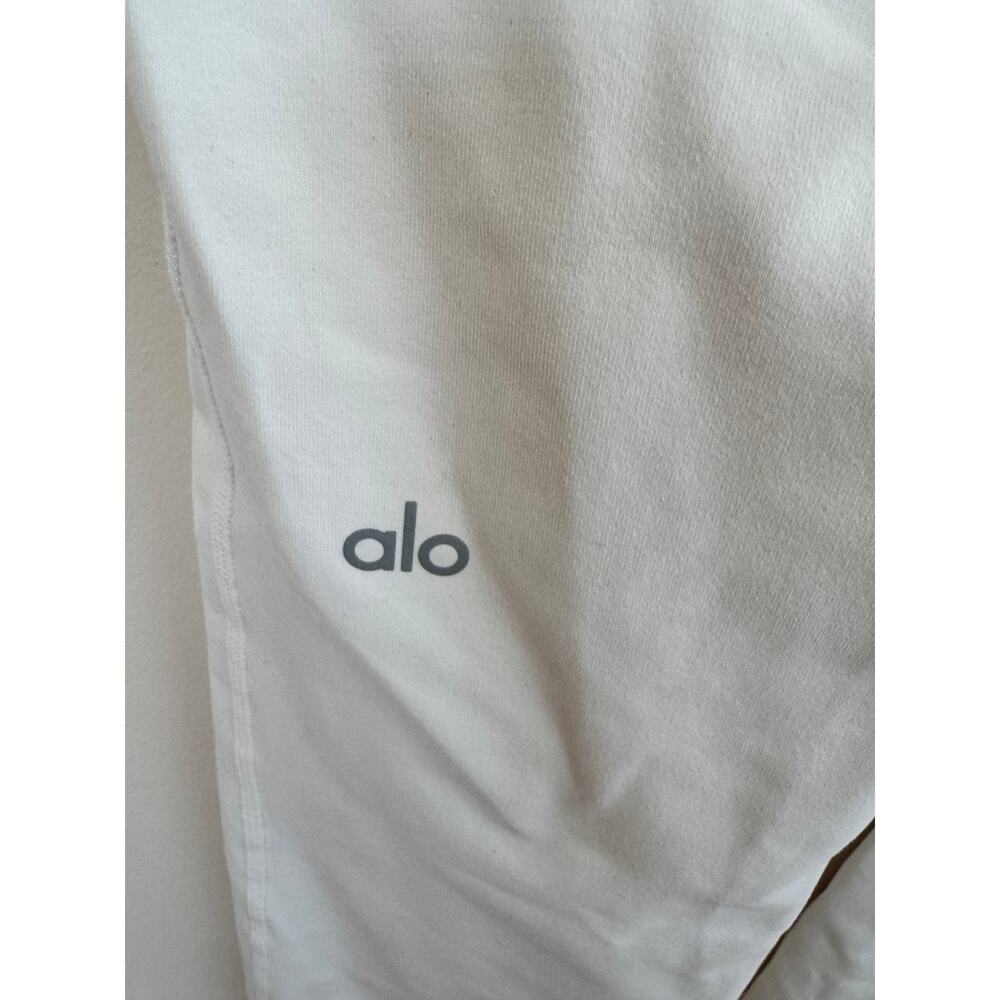 Alo Yoga Airbrush High-Waist Flare Legging White Sz S - Picture 3 of 4